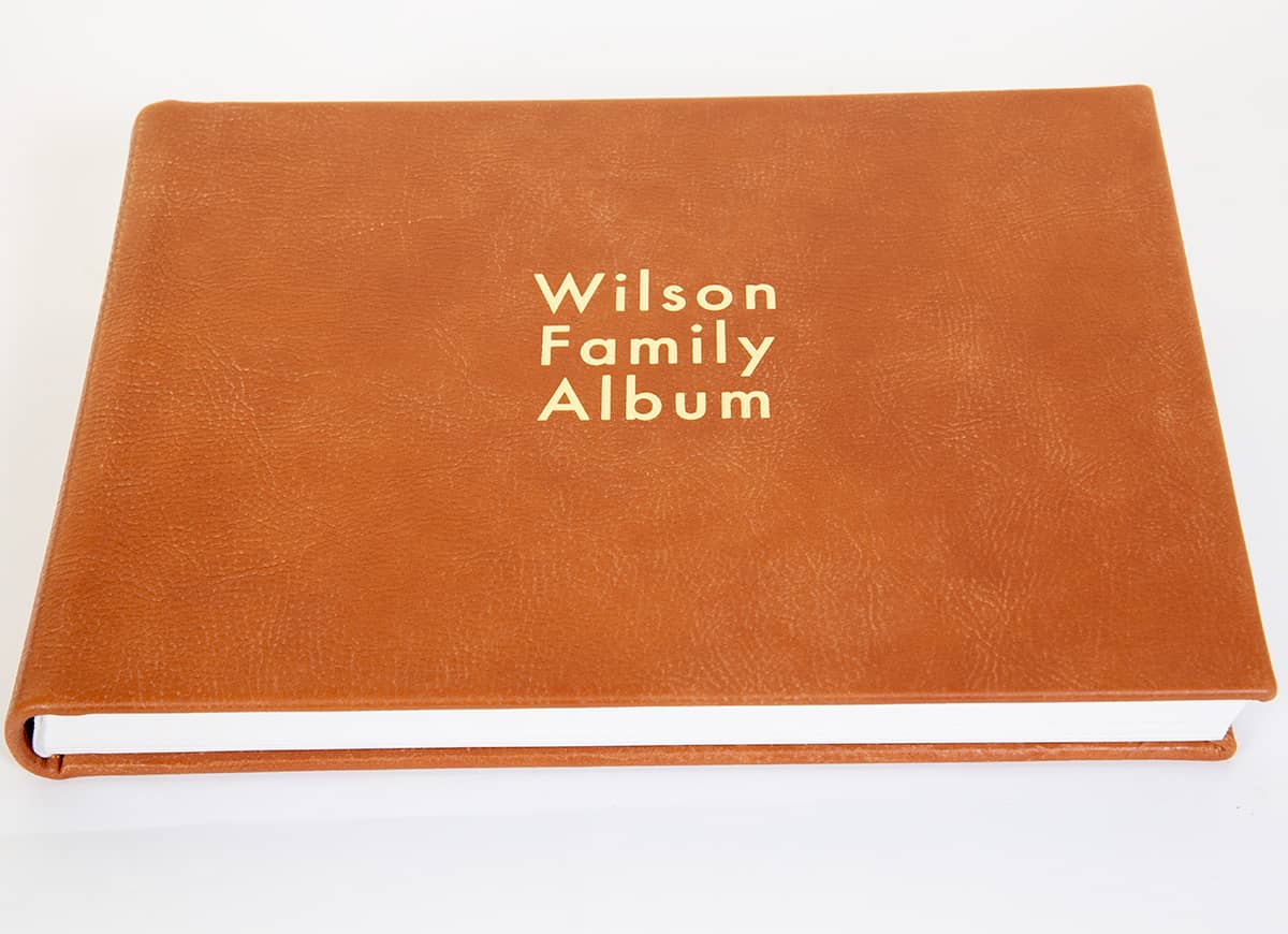 Lether_heirloom_photo_album_cover